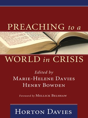 cover image of Preaching to a World in Crisis